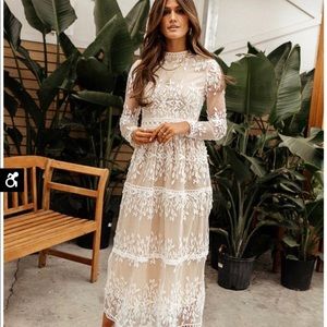 Bohme white lace dress